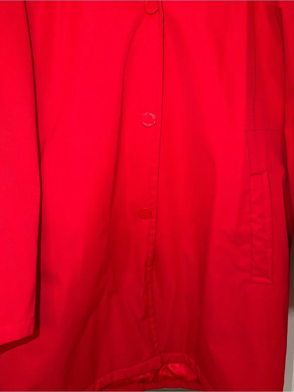 kate spade Bright Red Hooded Coat